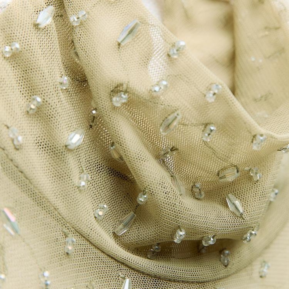 ZARA BLOGGERS FAVORITE SEMI-SHEER BEADED TOP - Picture 8 of 13